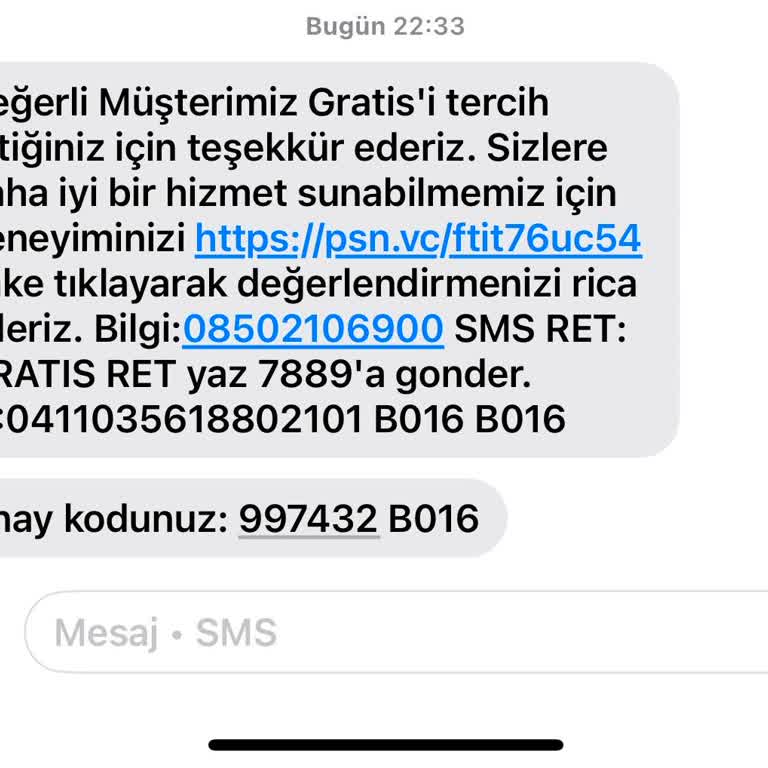 Yanlış Alışveriş Bildirimi Sorunu