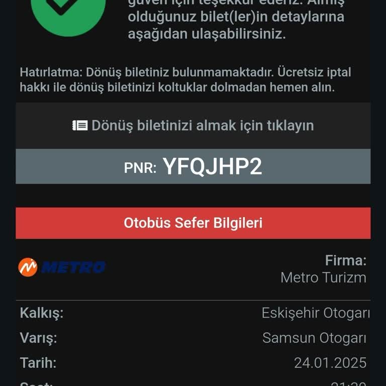 Metro Turizm Bilet İptaliyle Mağduriyet Yaşattı