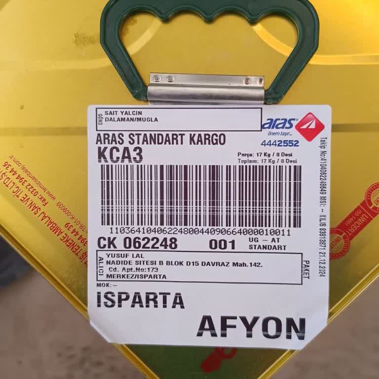 Aras Kargo'da Kaybolan Zeytinyağı: Bilgi Vermeyen Müşteri Hizmetleri