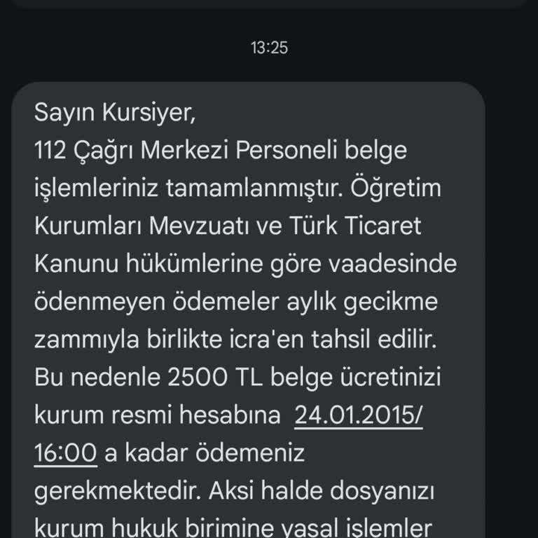 Danışmanlık Firması İşlemleri Üzerine Şikayet