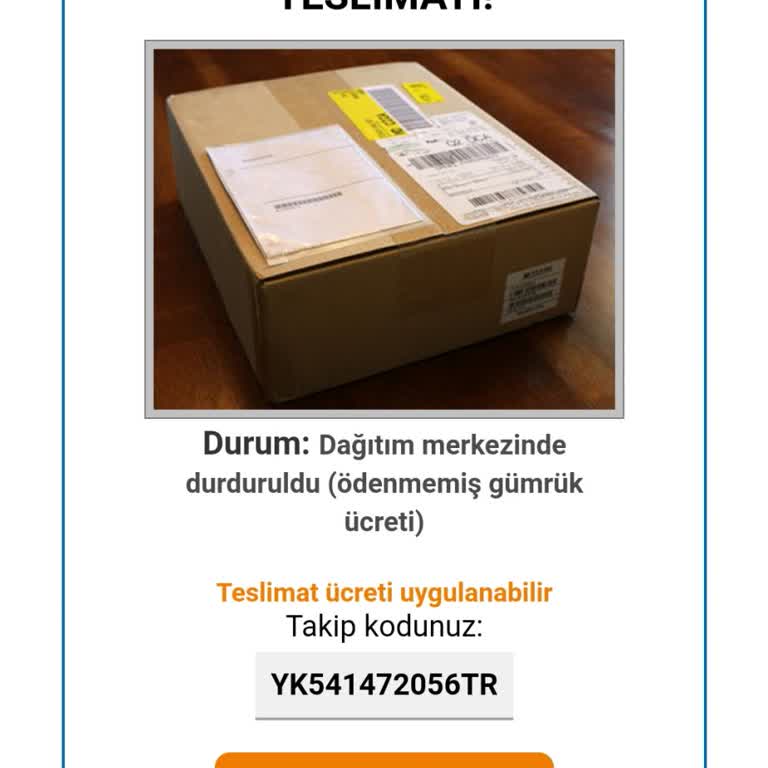 PTT Kargo Adına Gelen Sahte E-postalarla İlgili Şikayet