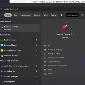 Monster Tulpar'da Güncelleme Sonrası Kontrol Merkezi Sorunu
