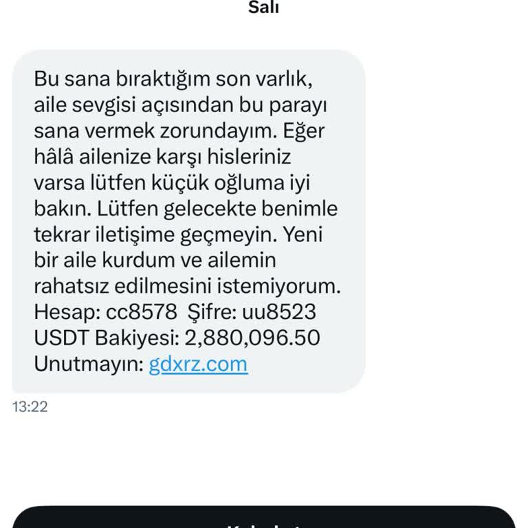 Bilinmeyen Hesap Mesajı Ve Kişisel Bilgilerin Kullanımı Hakkında Şikayet