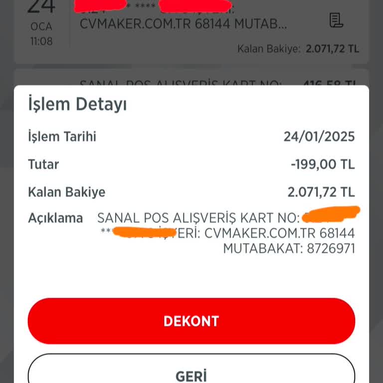CV Maker'da Beklenmedik Üyelik Sorunu