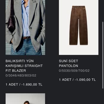 Zara İade Sürecinde Eksik Ürün Ve Müşteri Hizmetleri Sorunu