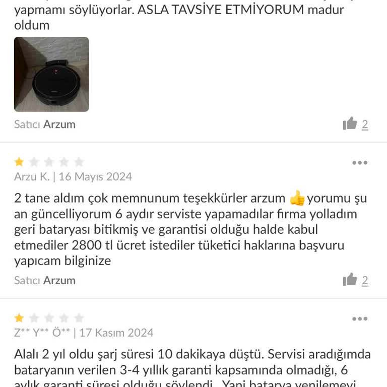 Garanti Süresi Ve Müşteri Hizmetleri Sorunu
