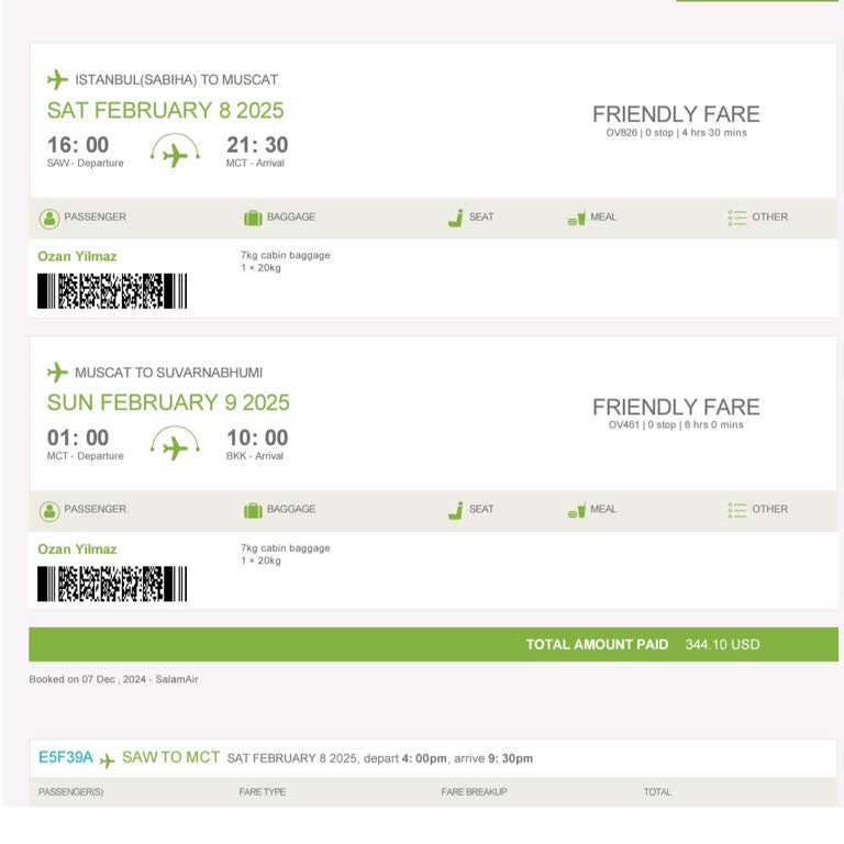 Salam Air İptal Edilen Uçuş Ve Geri Ödeme Sorunu