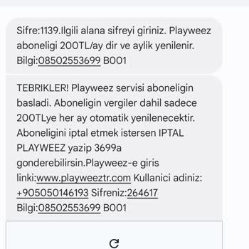 Playweez'in Haksız Abonelik Uygulaması