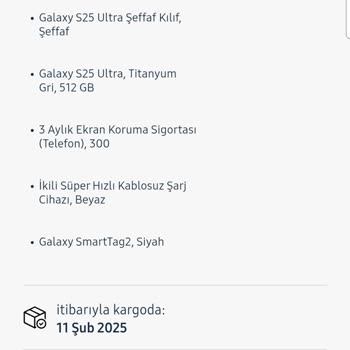 Samsung Siparişimde Eksik Hediye Sorunu