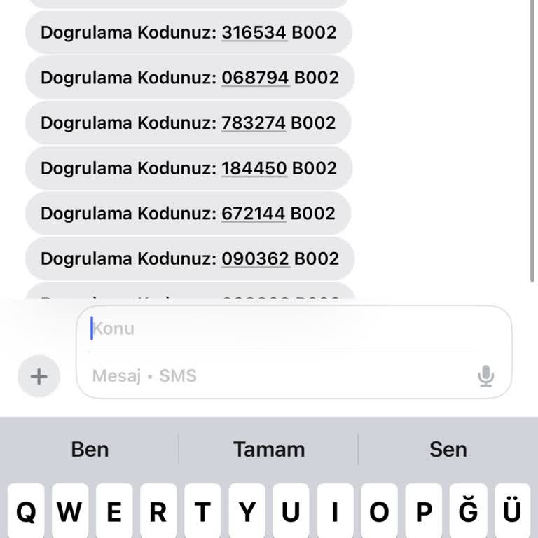 Bilinmeyen Doğrulama Kodları Ve Güvenlik Endişesi