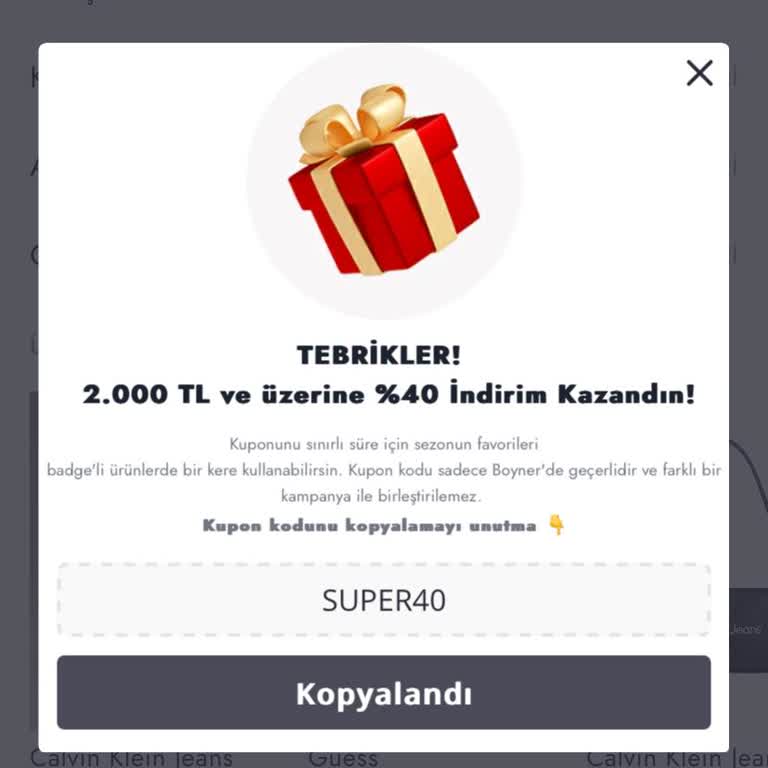 Boyner'de İndirim Kuponu Kullanılamıyor