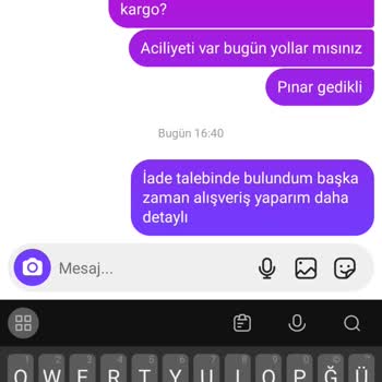 İade Yapılmayan Sipariş Ve Cevapsız Mesajlar