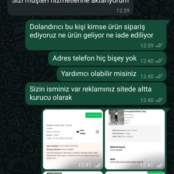 İade Yapılmayan Sipariş Ve Cevapsız Mesajlar