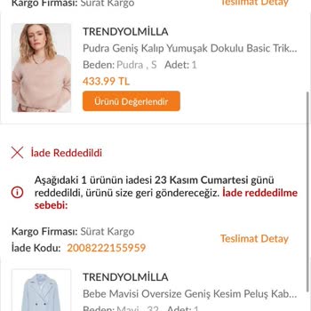 Trendyol Milla İade Sorunu: Kabanımın Parası Ödenmiyor