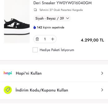 Boyner Uygulamasında Sepete Özel İndirim Sorunu
