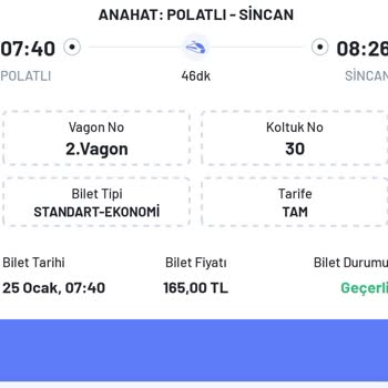 Yanlış Tren Bilgisi Mağduriyeti