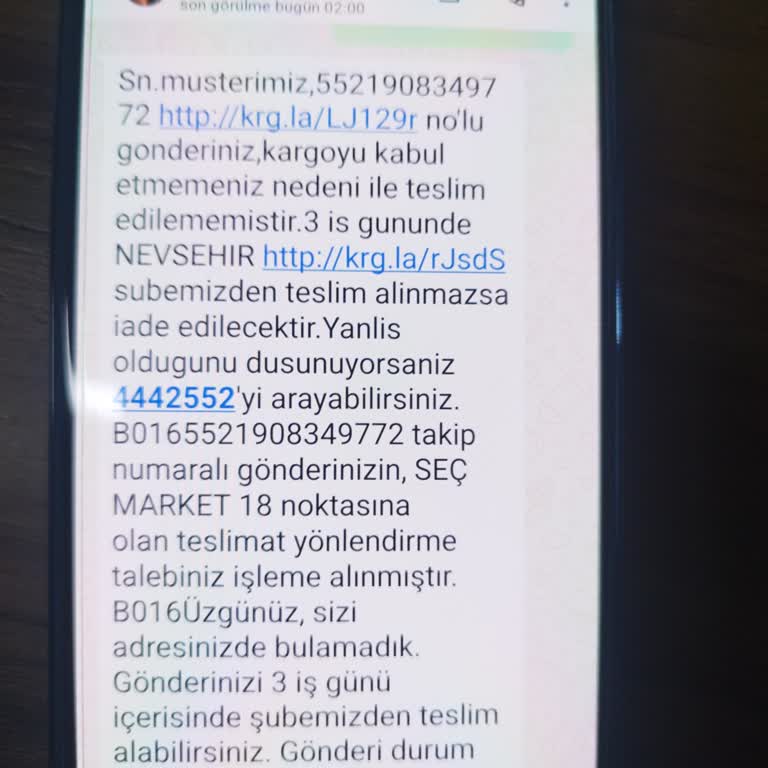 Aras Kargo Dağıtım Sorunu Ve İletişimsizlik