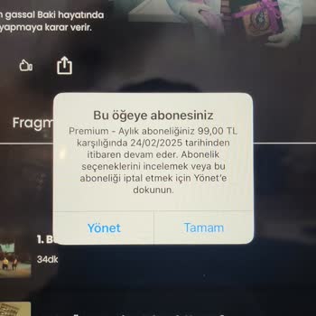 Tabii Premium Üyelik Sorunu: Ödeme Alındı Ama Hizmet Yok