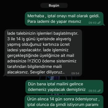 İade Sürecinde Yaşanan Sorunlar Ve Yanıltıcı Bilgiler