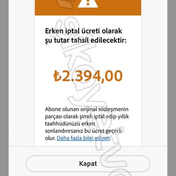 Adobe Planı İptal Edilmesine Rağmen Ücret Kesintisi