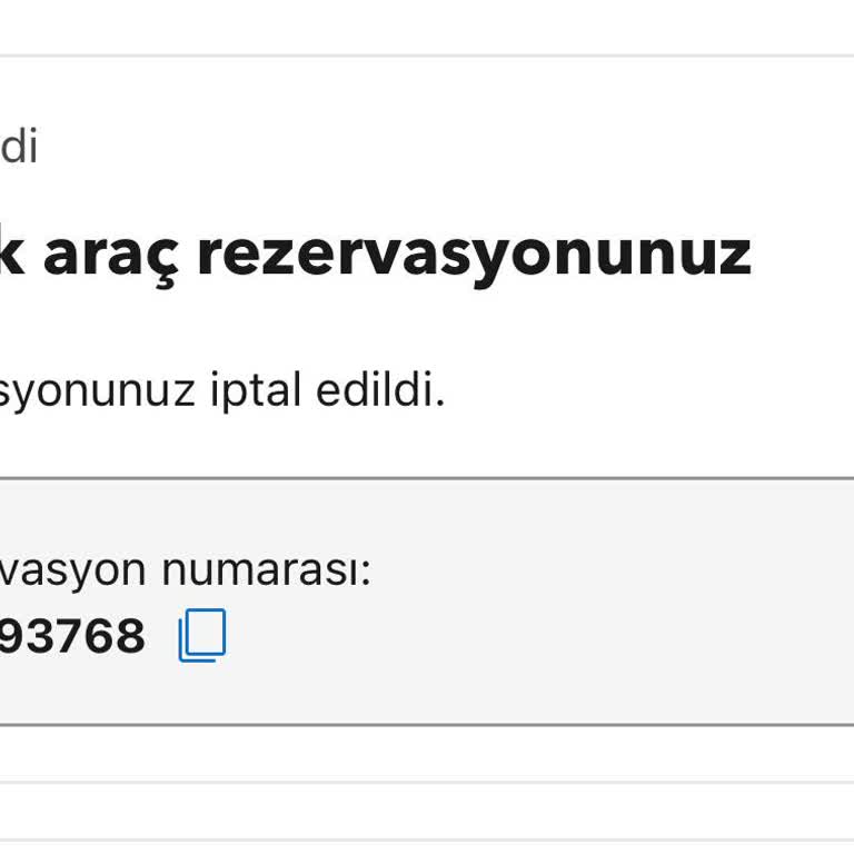 Araç Rezervasyonunda Mağduriyet Ve İletişim Sorunları