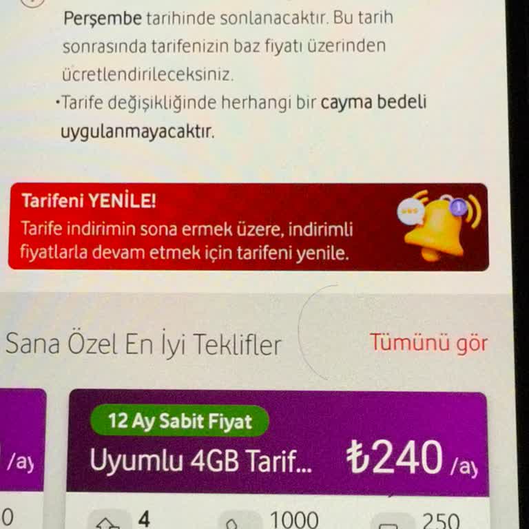 Vodafone'un Fahiş Zamları Ve Adaletsiz Tarifeler