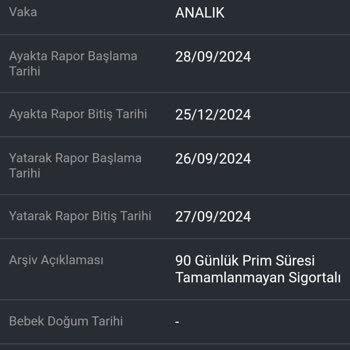 Analık Raporu Ödemesi Sorunu
