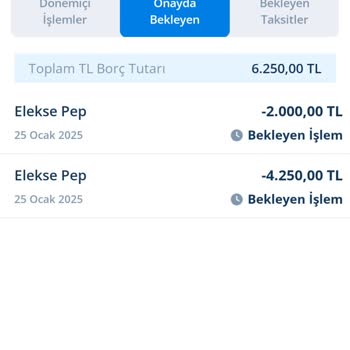 Kredi Kartı İşlem Sorunu