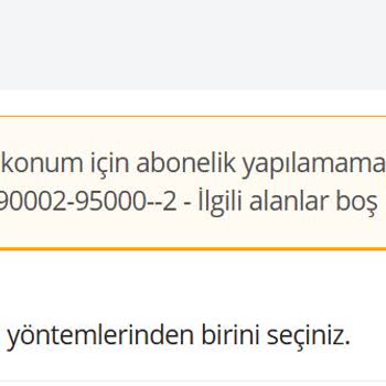 Abonelik Oluşturma Sorunu: Hatalar Zinciri