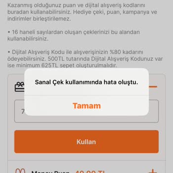 Geçersiz Kod Sorunu Ve Hatalı Bilgilendirme