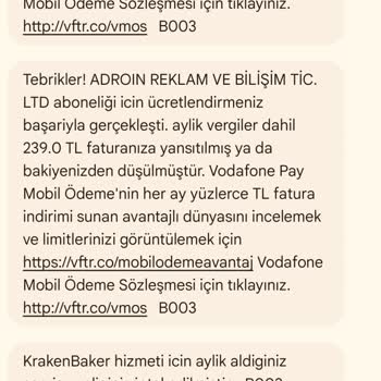 Kraken Baker Onayım Olmadan Benim Hattım Üzerimden Ücretlendirme Yapılmış