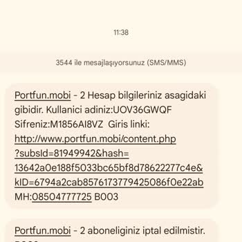 Portfun.mobi Üyelik Sorunu Ve Ücret İadesi Talebi
