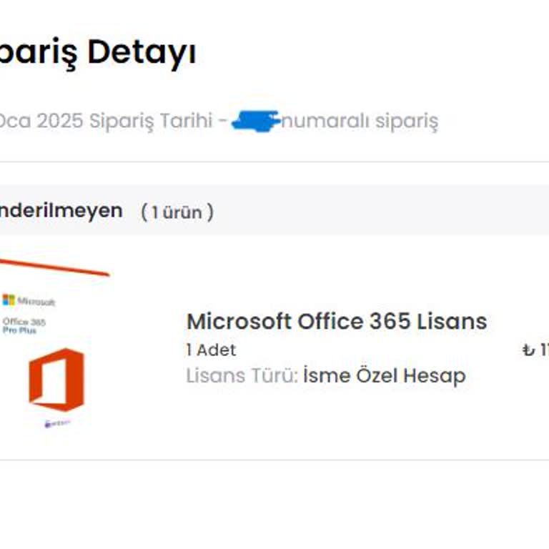 Ürün Teslim Edilmedi Ve İletişim Sorunu