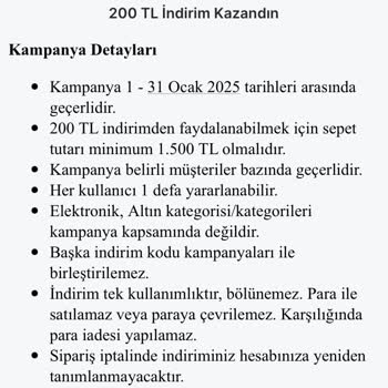 Migros Sanal Market Kampanya Sorunu