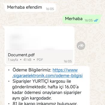 Yanıt Alınamayan Sipariş Süreci