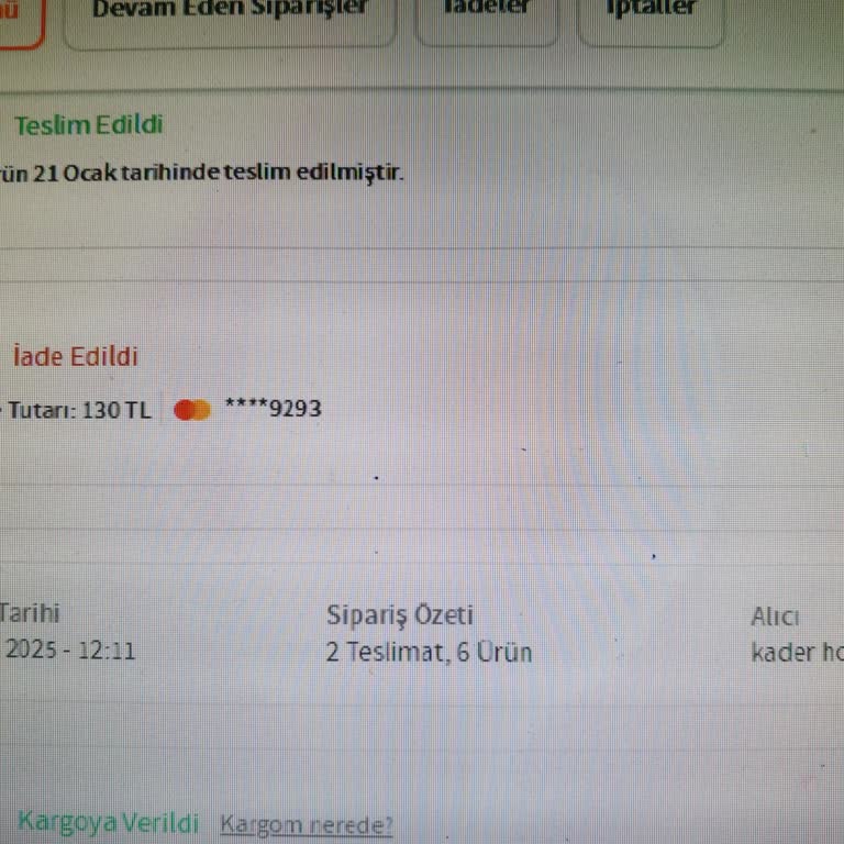 Trendyol'da İptal Edilen Sipariş Ve Çaresiz Asistan
