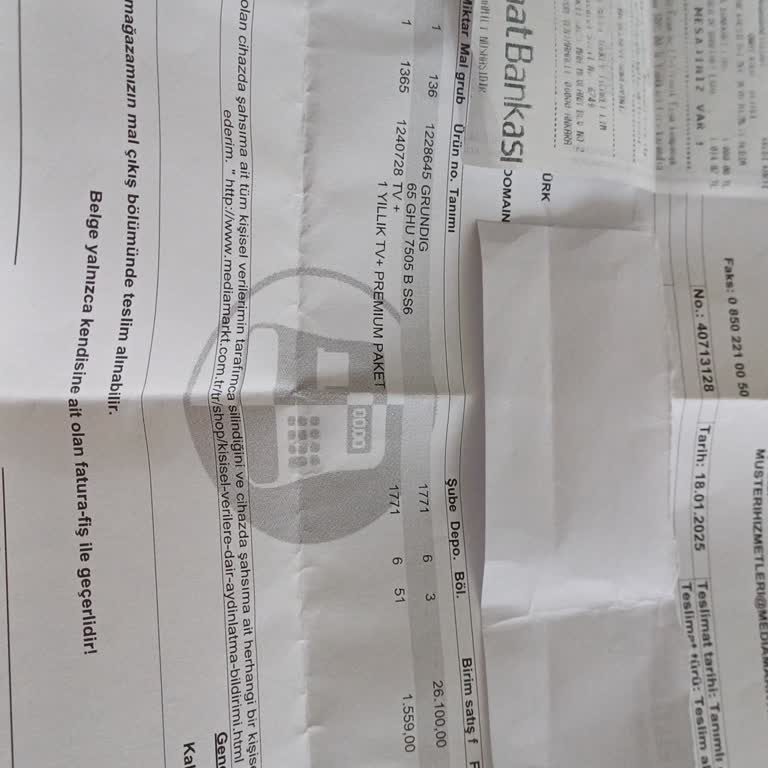 TV+ Kodunun Teslim Edilmemesi