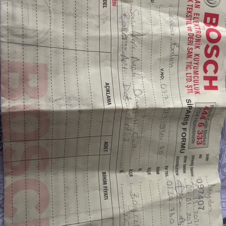Bosch Bayisi İle Teslimat Ve İade Sorunu