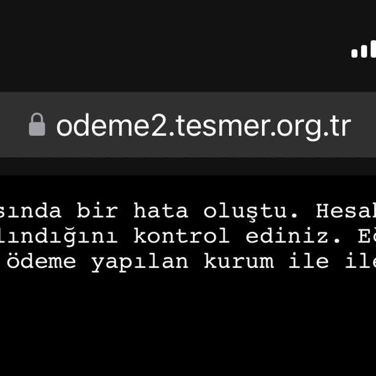 Ödeme Noktasında Tekrarlayan Sistem Hatası