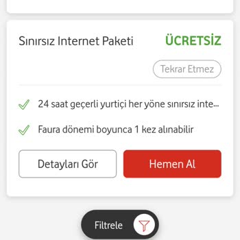 Vodafone'un Sınırsız İnternet Mağduriyeti: Hediye Paketi Aktifleşmedi