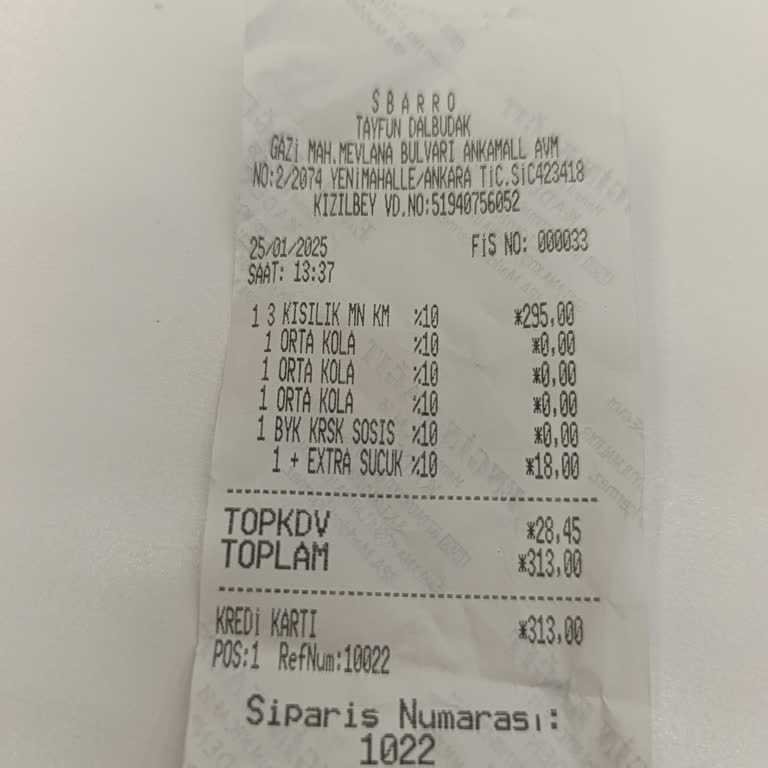 Sbarro'da 300 TL'lik Pizzaya Ketçap Ve Mayonez Şoku