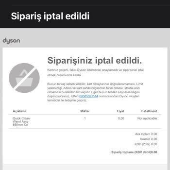 Dyson Süpürge Borusu Stok Sorunu: 7 Aydır Bekliyorum