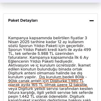 Digiturk'te Yanıltıcı Fiyatlandırma Ve Ödeme Seçenekleri