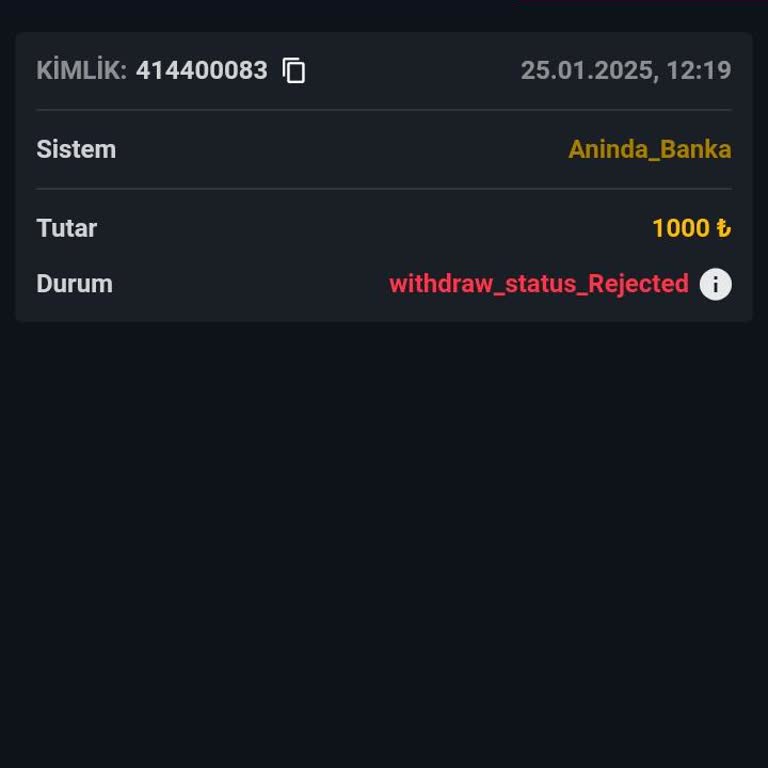 Kazançlarım Ödenmedi Ve Hesabım Sıfırlandı