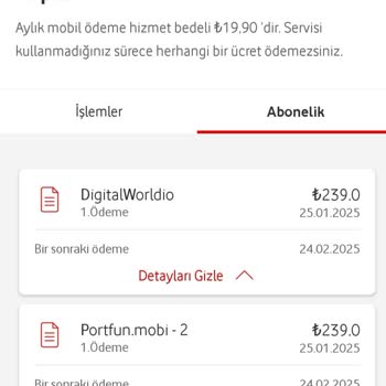Bilinmeyen Abonelik Ve Haksız Ücretlendirme Şikayeti