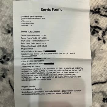 Pil Sorunu Ve Yetersiz Müşteri Hizmeti