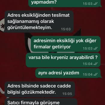 Teslim Edilmeyen Sipariş Ve Yanıltıcı Kargo İşlemleri
