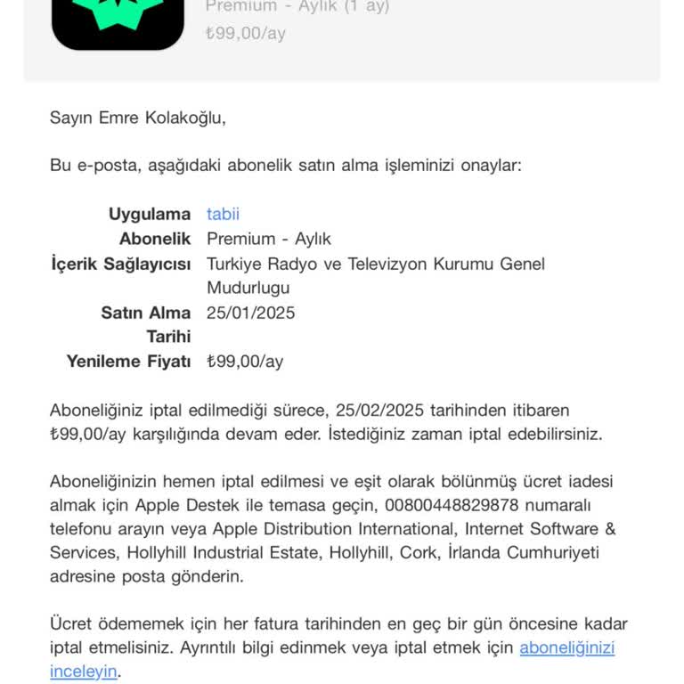 Tabii Uygulamasında Premium Üyelik Sorunu Ve İlgisizlik