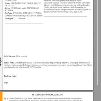 Çamaşır Makinesi Sorunları Ve Yetersiz Servis Desteği