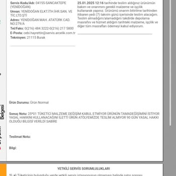 Çamaşır Makinesi Sorunları Ve Yetersiz Servis Desteği